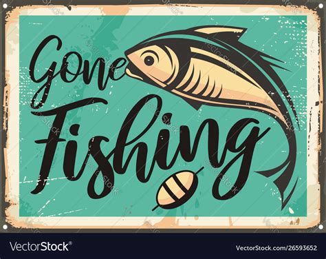 Gone Fishing Sign Clip Art