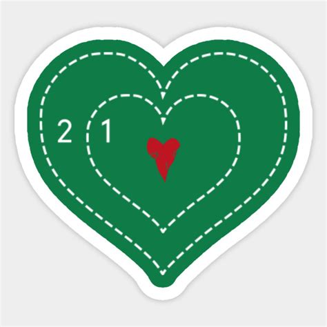 Grinch Heart - Two Sizes Too Small - Crewneck - Grinch - Sticker | TeePublic