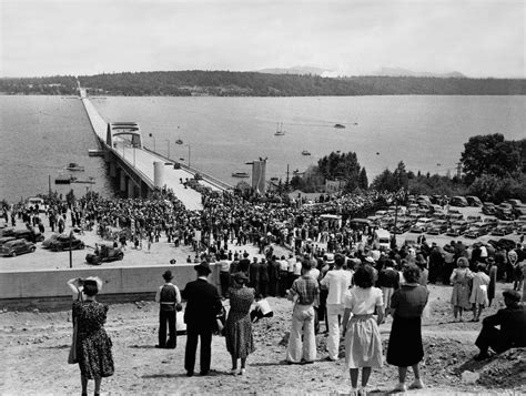 Seattle Now & Then: The Floating Bridge Inauguration | Seattle Now & Then