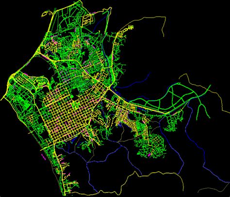 Concepcion - Chile - Map DWG Block for AutoCAD • Designs CAD