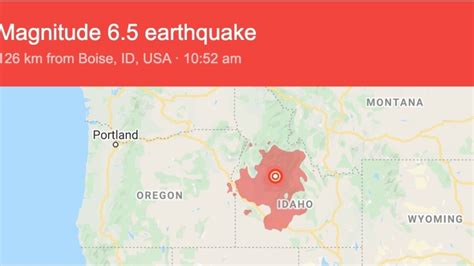 Magnitude 6.5 Earthquake Strikes Idaho: USGS