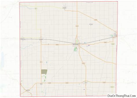 Map of Randolph County, Indiana