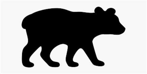 Bear Cub Clipart - Baby Bear Silhouette Png , Free Transparent Clipart ...