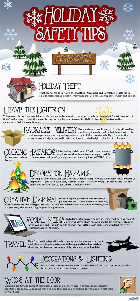 Holiday Safety Tips Infographic - Best Infographics