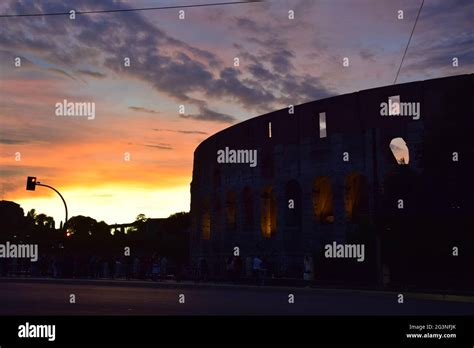 Colosseum at Night Stock Photo - Alamy