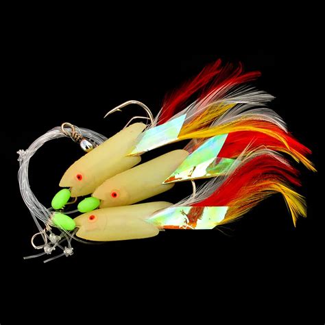 Aliexpress.com : Buy Luminous Fish Sabiki Fishing Rig 1 Piece Feathered ...