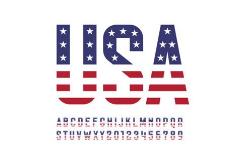 27,500+ Patriotic Font Stock Illustrations, Royalty-Free Vector ...