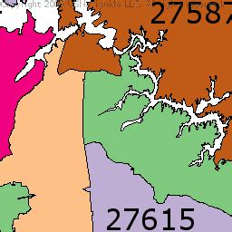 Raleigh Durham Zip Code Map - Time Zones Map