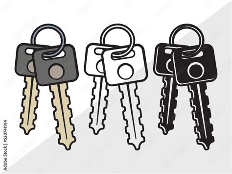 Car Keys Clipart SVG, Key Decals Svg, Key Printable Svg, Key Svg, Auto Keys Svg, Car Keys ...