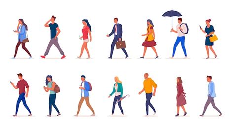 People walking Vectors & Illustrations for Free Download | Freepik