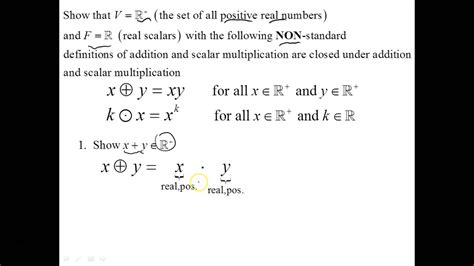 Vector Spaces Non-Examples, properties, and strangeness (Part 3 of 3 ...