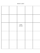 Blank Bingo Card Template printable pdf download