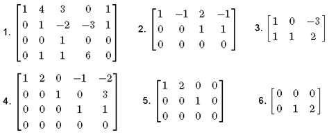 Pivots of a Matrix in Row Echelon Form - Examples with Solutions