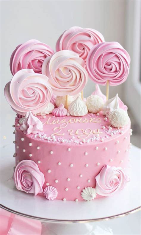 47 Cute Birthday Cakes For All Ages : 2nd pink birthday cake