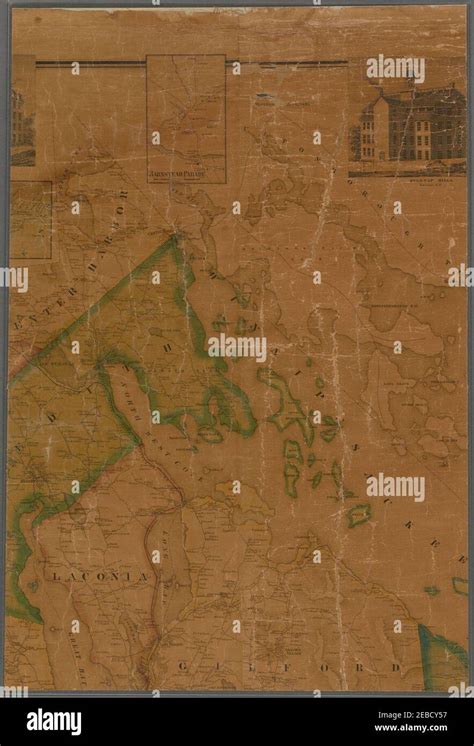 Map of Belknap County, New Hampshire Stock Photo - Alamy