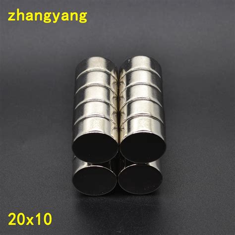 5pcs 20mm x 10mm Super Strong Round Powerful Rare Earth Neodymium ...