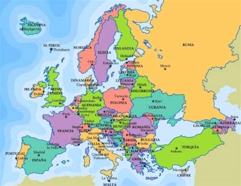 Capitales de Europa - Países del Mundo