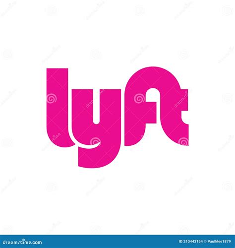 Lyft Logo Editorial Illustrative on White Background Editorial Stock ...