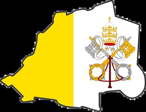 Vatican City Flag Map - MapSof.net