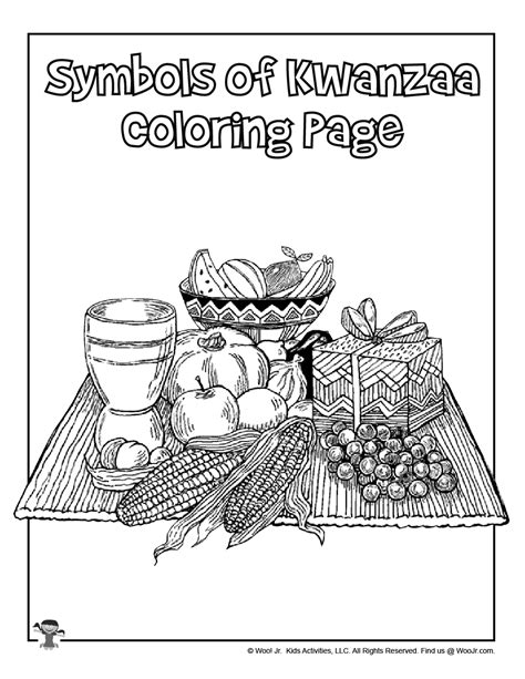 Symbols of Kwanzaa Coloring Page | Woo! Jr. Kids Activities : Children ...