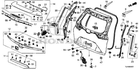 OEM 2018 Honda CR-V 5-DOOR Tailgate (Power) Parts | HondaPartsOnline.net