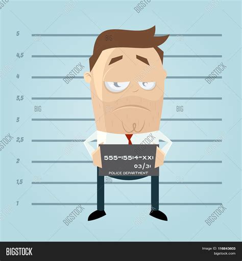 Funny Cartoon Mugshot Vector & Photo (Free Trial) | Bigstock