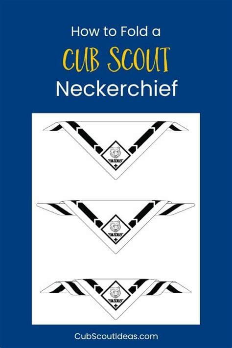 How to Fold Cub Scout Neckerchiefs (The Easy Way) ~ Cub Scout Ideas