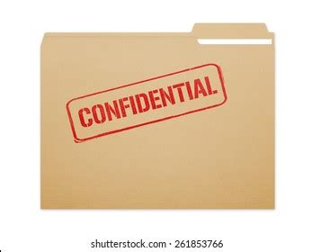 Confidential Folder Icon Folder Password Protection Stock Illustration ...