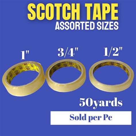 Scotch Tape (1/2",3/4"and 1") Crocodile X Sold per Pc | Shopee Philippines