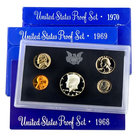 First Three San Francisco Mint Proof Sets (68-70)