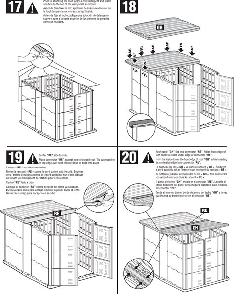 Rubbermaid Outdoor Storage 3673 Users Manual Assembly