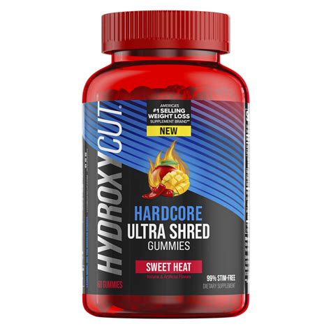 Hydroxycut Hardcore Ultra Shred aXivite Weight Loss Gummies ...