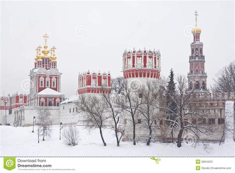 Russian Orthodox Churches in Novodevichy Convent Stock Image - Image of ...