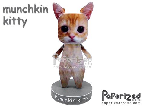 Munchkin Kitty Papercraft Template