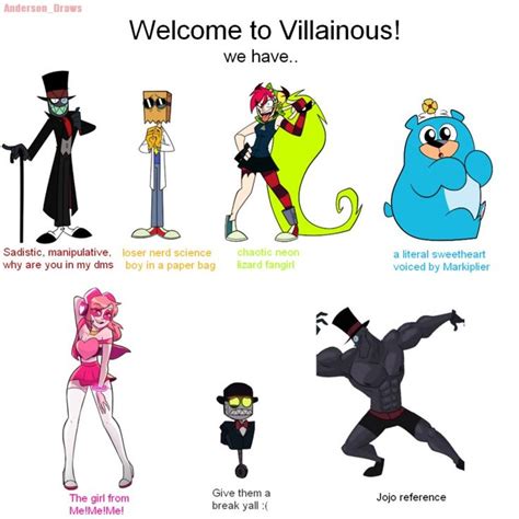 Villainous Cartoon Characters | Funny Art Jokes