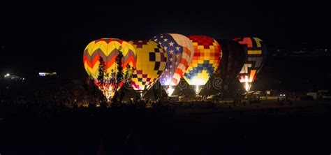 Hot-Air Balloon Glow stock image. Image of festival, adventure - 80866305