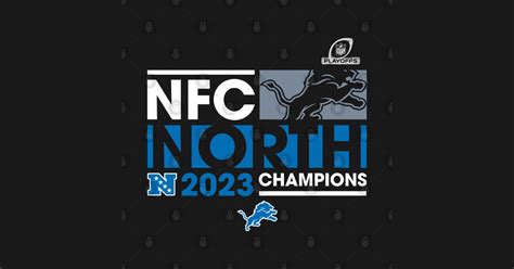 🏈 Detroit Lions NFC North Champions 2023 🌟 - Lions Nfc North Champions - T-Shirt | TeePublic