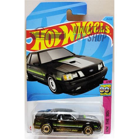 '84 Mustang SVO Black Hot Wheels 2023 Mainline - MINIATURE TOY SHOP