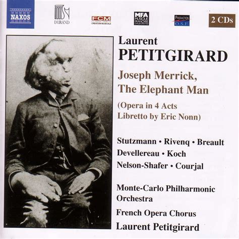 Petitgirard: Joseph Merrick, the Elephant Man - CD | Opus3a