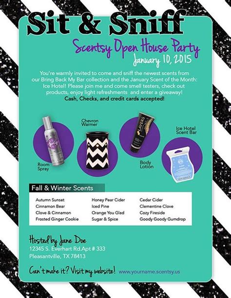 Scentsy Party Invitation Purple & Green by scrambledmeggsdesign