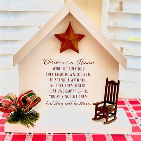 Christmas in Heaven Heaven Sign Christmas Decor - Etsy | Christmas in heaven, Christmas ...