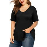 Women's Plus-Size tte Tab Shirt - Walmart.com