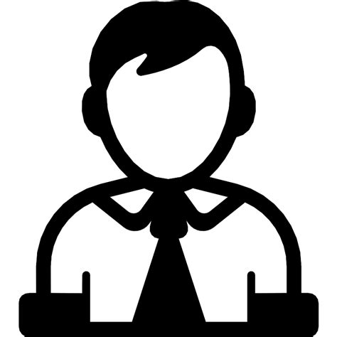 Office Worker Silhouette Vector SVG Icon - SVG Repo