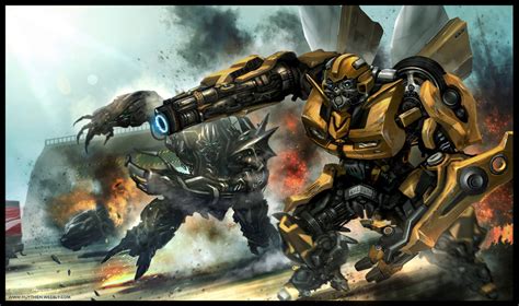 Bumblebee vs megatron - The Transformers Fan Art (36980357) - Fanpop