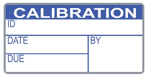 MRM-QLC-100-BL Calibration Label, (25 x 13) mm - MRM Metrology Inc.