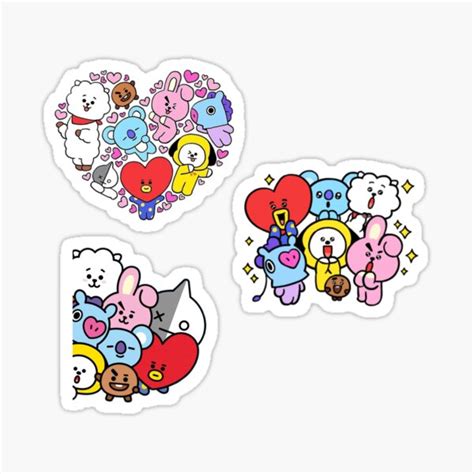 Bt21 Van Stickers | Redbubble