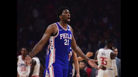 Joel Embiid | Highlights vs Clippers (11.13.17) 32 Pts, 16 Rebs, 2 Asts, 1 Blk - YouTube