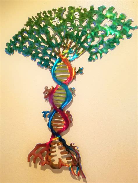 DNA Art Tree of Life DNA Strand Metal Art Custom Metal Wall | Etsy