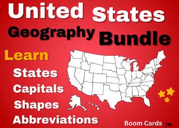 United States Geography Learn States Capitals & Abbreviations Boom Cards™