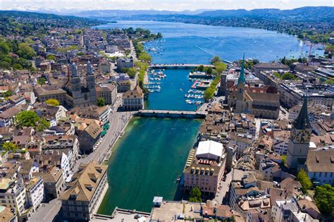 Aerial view of Zurich city in Switzerland | The Swiss Quality ...